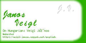 janos veigl business card